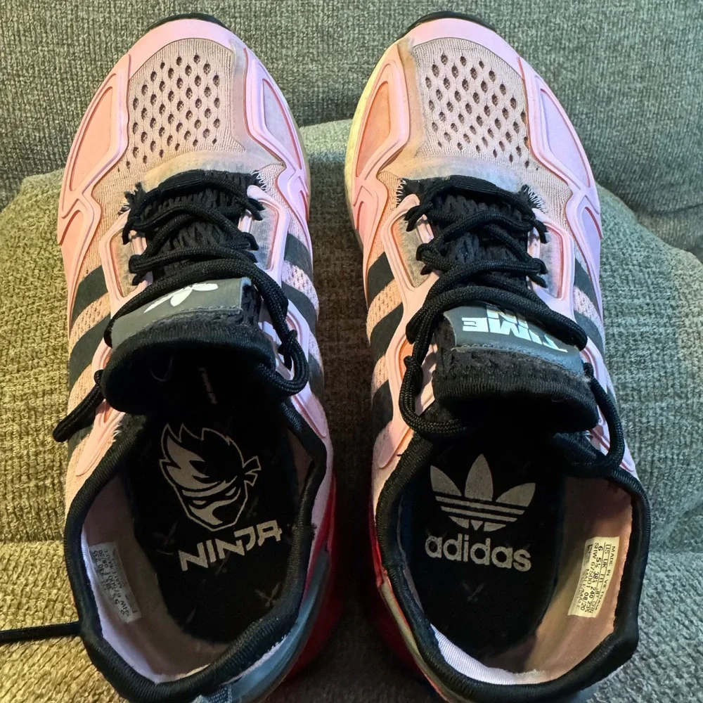 Adidas Ninja ZX 2k Boost Pink and Black Sneakers size 6 - Picture 5 of 9